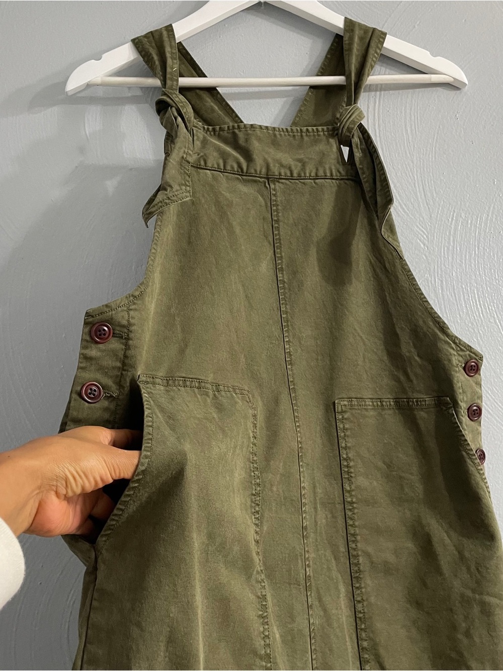 Alex Mill Otto Overall Jumpsuit Medium Army Green - Picture 9 of 14